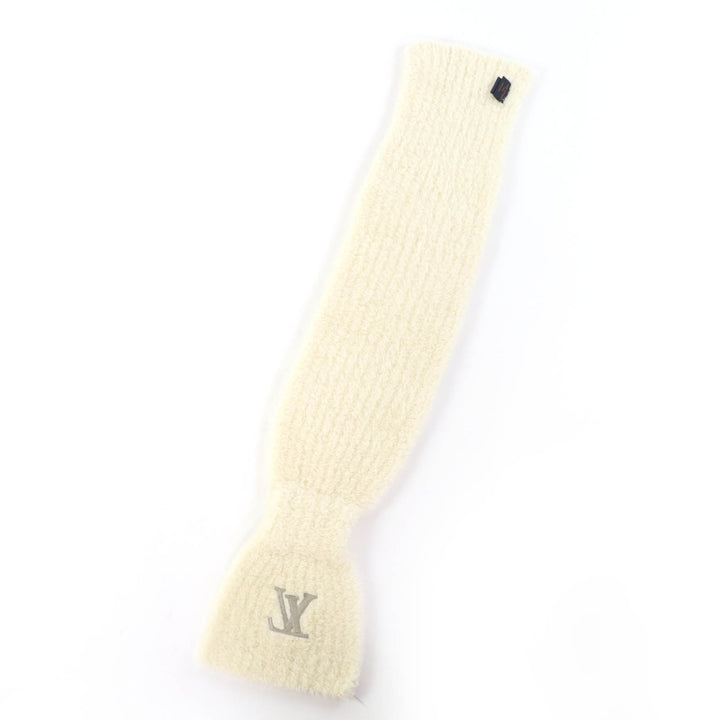 Great LOUIS VUITTON Scarf Muffler Only LV Mini Confidence off white M90803