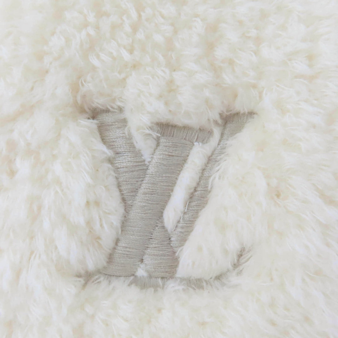 Great LOUIS VUITTON Scarf Muffler Only LV Mini Confidence off white M90803