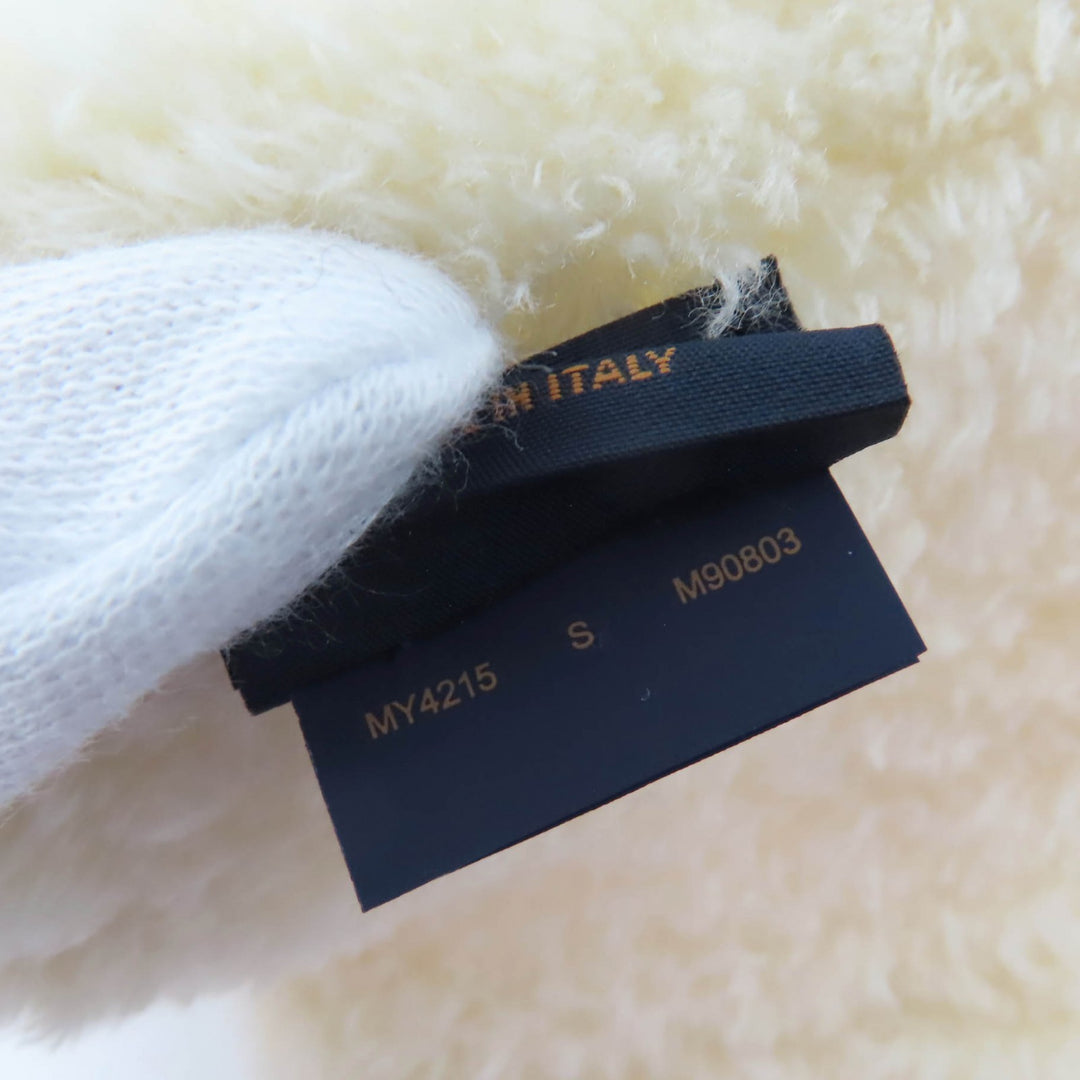 Great LOUIS VUITTON Scarf Muffler Only LV Mini Confidence off white M90803