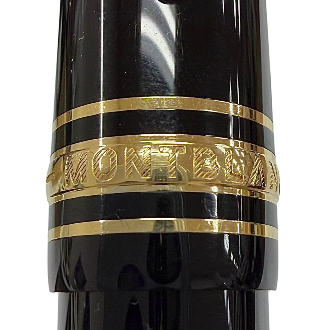 Great MONTBLANC fountain pen Meisterstück 145 Classic white star black 14K mens