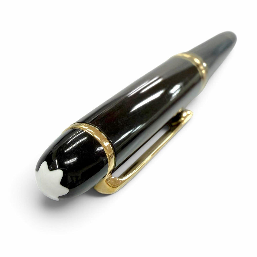 Great MONTBLANC fountain pen Meisterstück 145 Classic white star black 14K mens