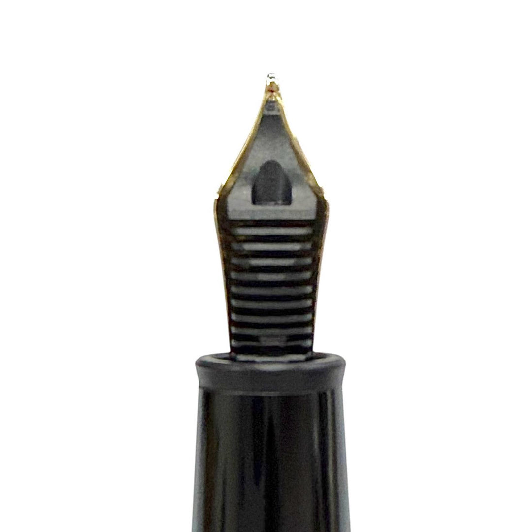 Great MONTBLANC fountain pen Meisterstück 145 Classic white star black 14K mens