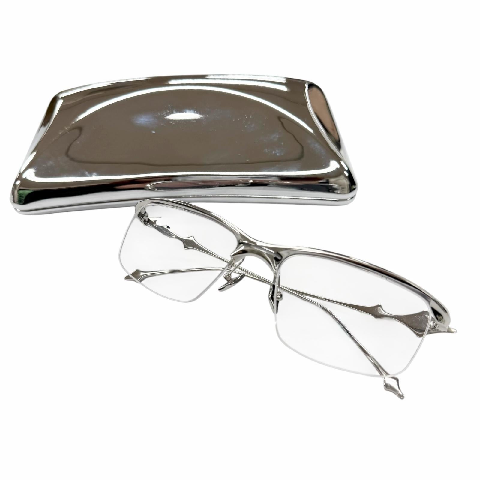 Excellent GENTLE MONSTER Glasses KRO 02 Silver titanium Women