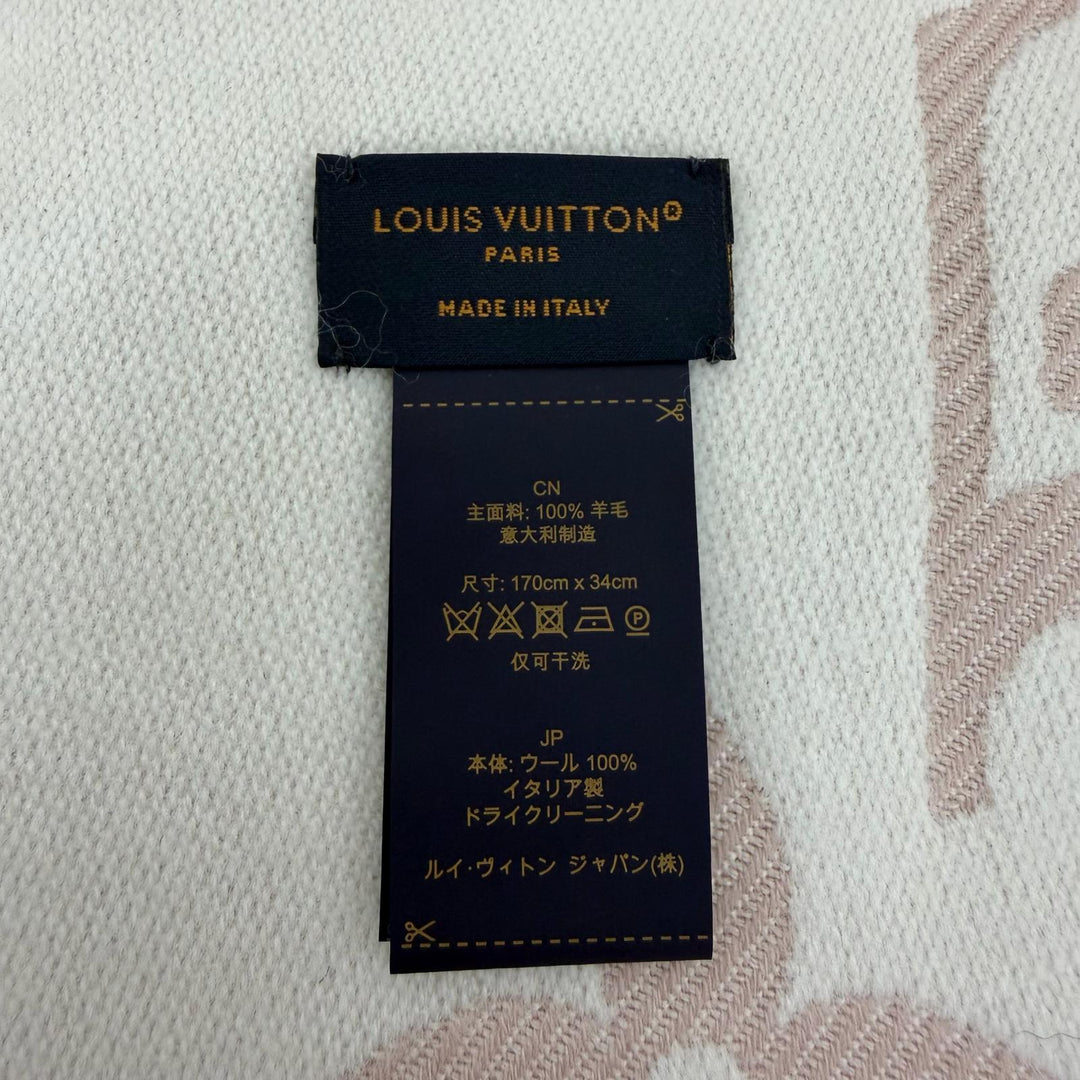 Excellent LOUIS VUITTON Scarf LV Essential Scarf wool Women M77854