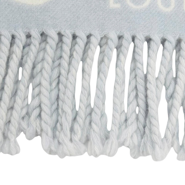 Great LOUIS VUITTON Scarf Muffler Lock and Keys With fringe wool Women M96825