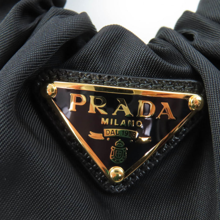 Excellent PRADA Shush Test RE-NYLON Hair Accessories black Nylon Women 1IF015