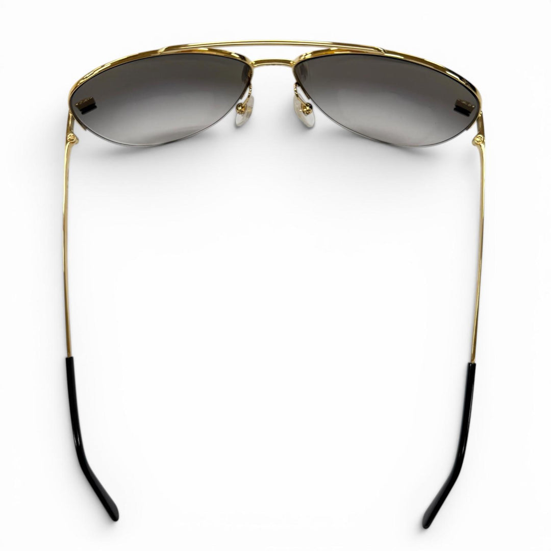 Excellent Cartier sunglasses PANTHERE de Cartier gold mens CT0065S
