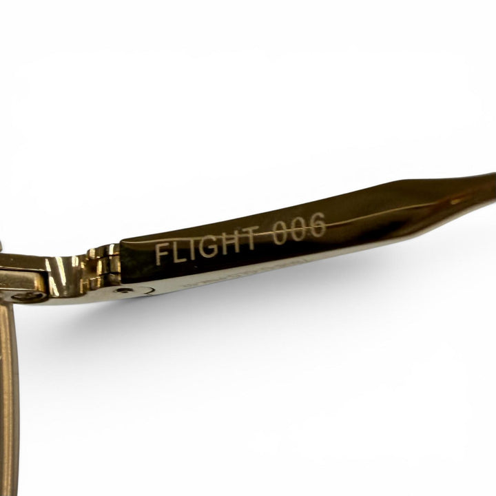 Pristine DITA sunglasses FLIGHT 006 Two-bridge gradient lenses gold mens 7806