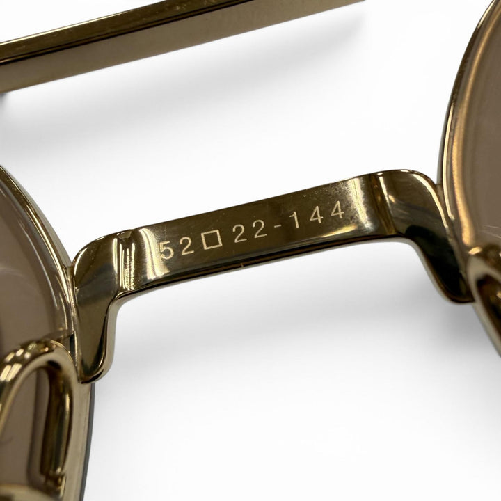 Pristine DITA sunglasses FLIGHT 006 Two-bridge gradient lenses gold mens 7806
