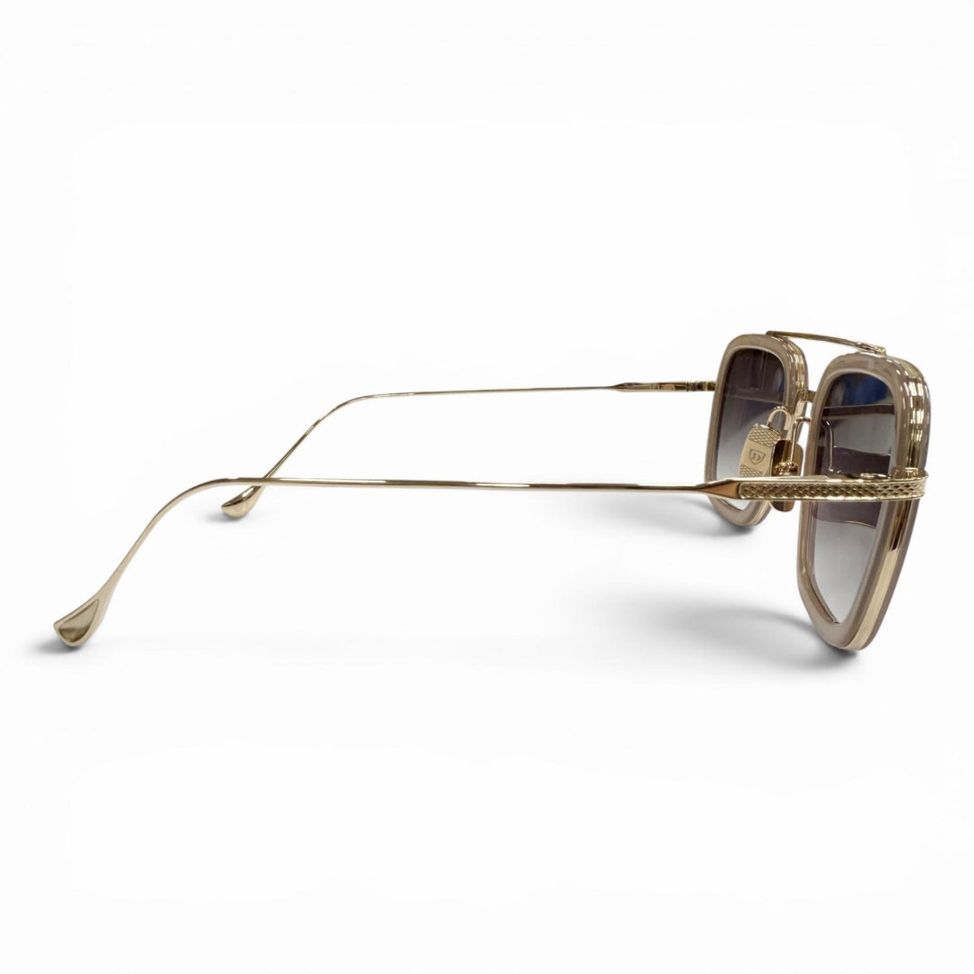 Pristine DITA sunglasses FLIGHT 006 Two-bridge gradient lenses gold mens 7806