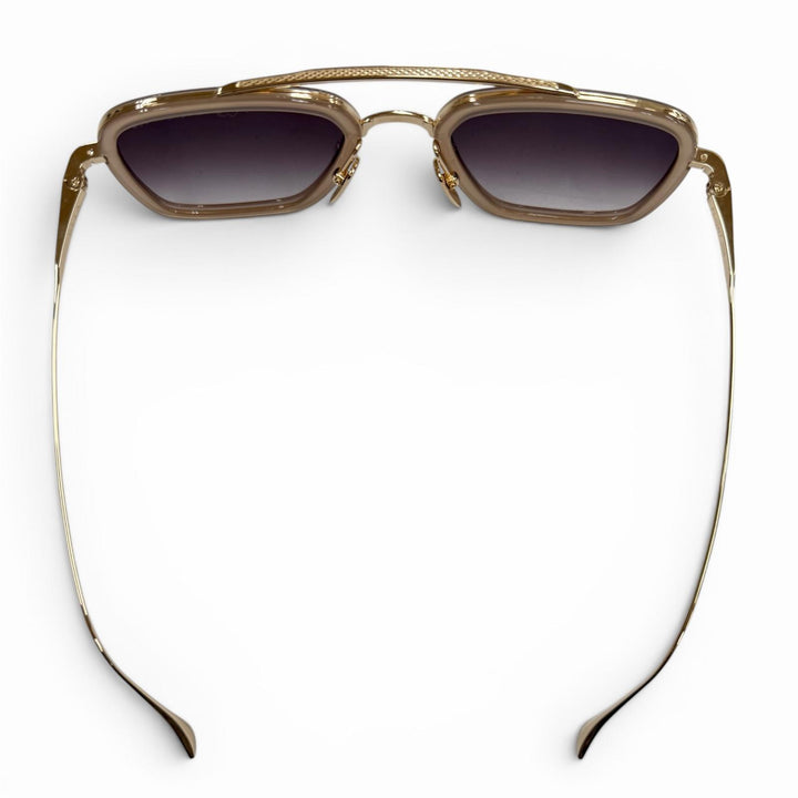 Pristine DITA sunglasses FLIGHT 006 Two-bridge gradient lenses gold mens 7806