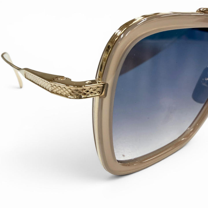 Pristine DITA sunglasses FLIGHT 006 Two-bridge gradient lenses gold mens 7806