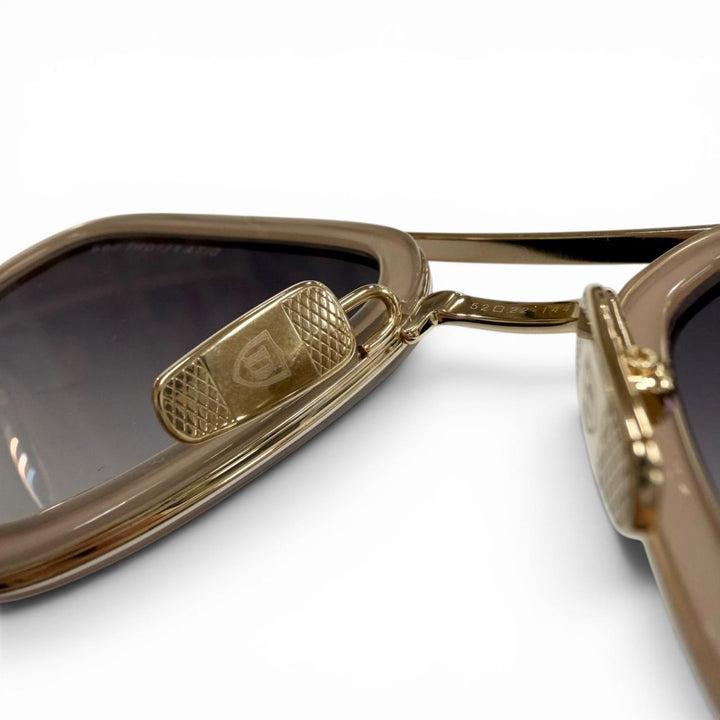 Pristine DITA sunglasses FLIGHT 006 Two-bridge gradient lenses gold mens 7806