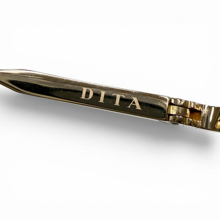 Pristine DITA sunglasses FLIGHT 006 Two-bridge gradient lenses gold mens 7806