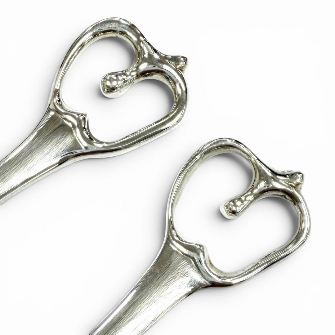 Excellent TIFFANY&Co. Tableware Open Heart Baby Set Silver 925 Kids