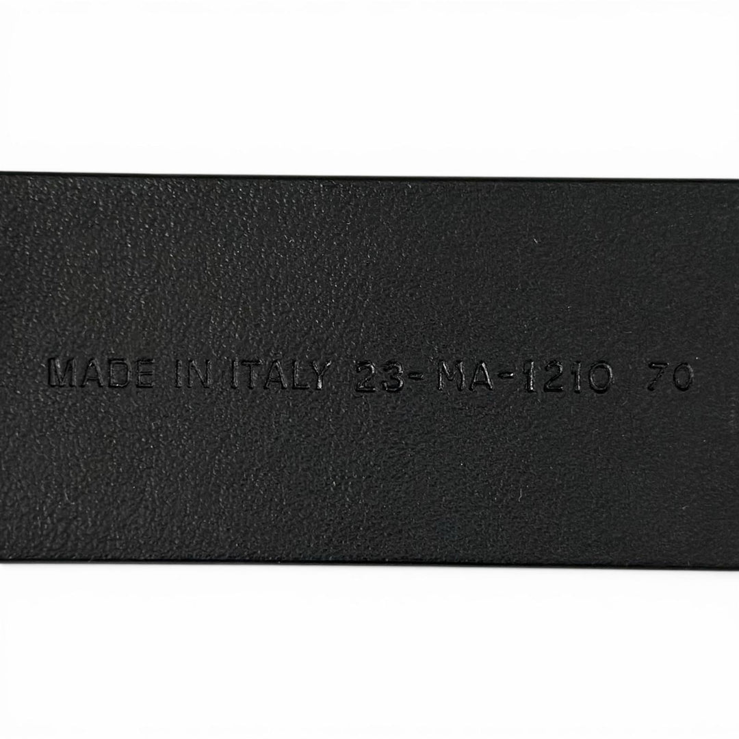 Great Christian Dior belt 30 MONTAIGNE CD logo buckle black leather Women