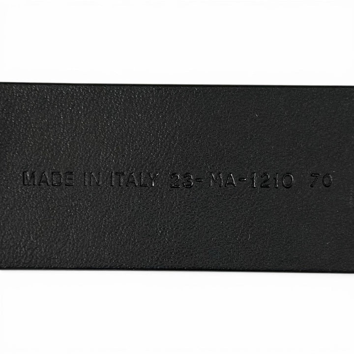 Great Christian Dior belt 30 MONTAIGNE CD logo buckle black leather Women