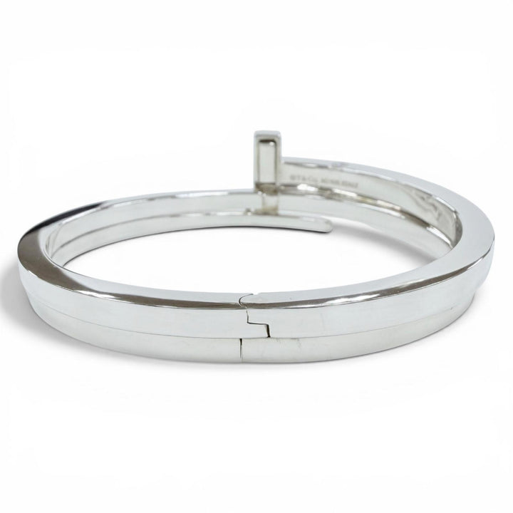 Great TIFFANY&Co. Bangle T square wrap Silver 925 Women