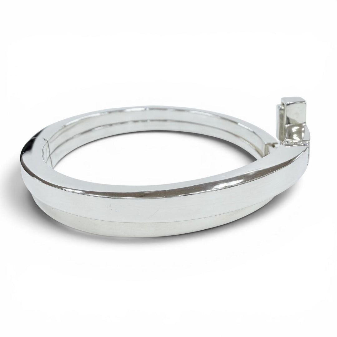 Great TIFFANY&Co. Bangle T square wrap Silver 925 Women