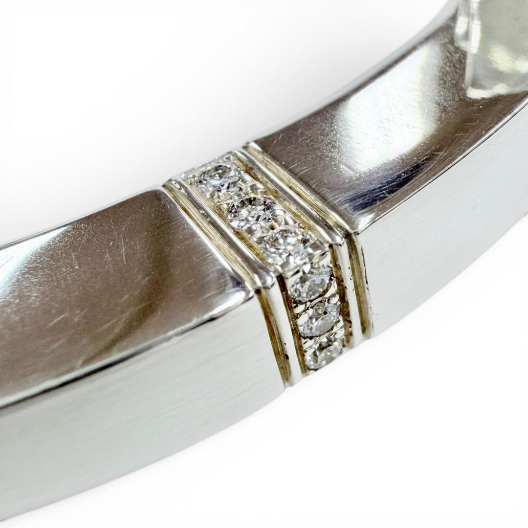 Great TIFFANY&Co. Bangle T square wrap Silver 925 Women