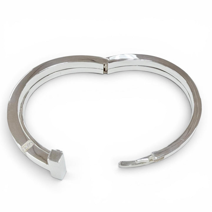 Great TIFFANY&Co. Bangle T square wrap Silver 925 Women