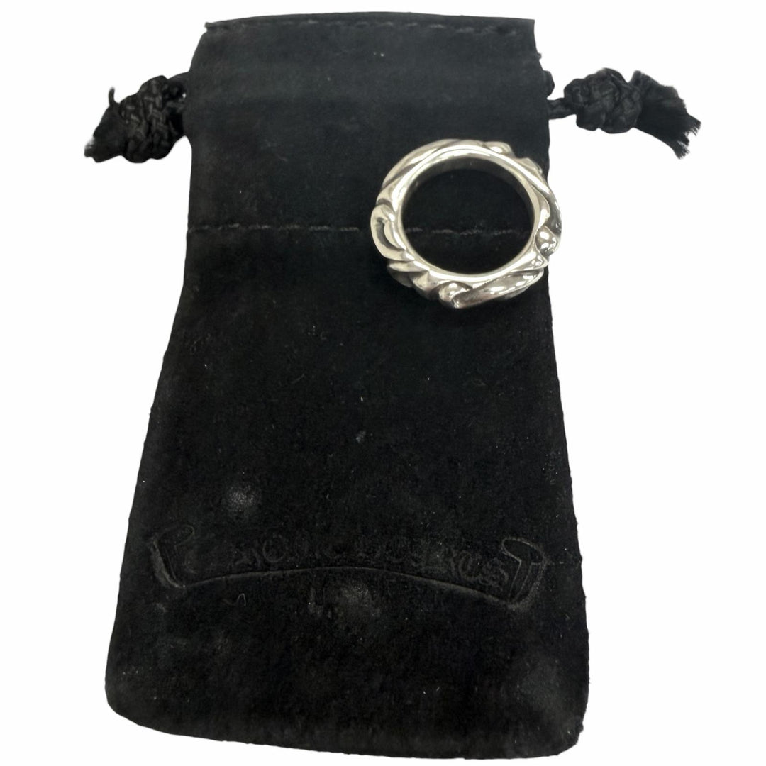 Excellent CHROME HEARTS Ring ring SCRL BAND Scroll Band