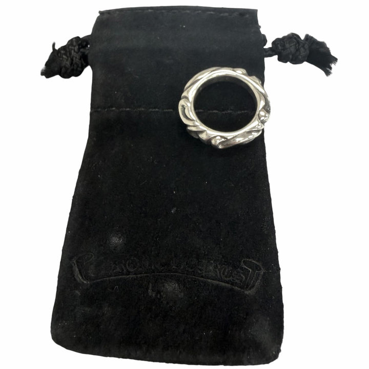 Excellent CHROME HEARTS Ring ring SCRL BAND Scroll Band