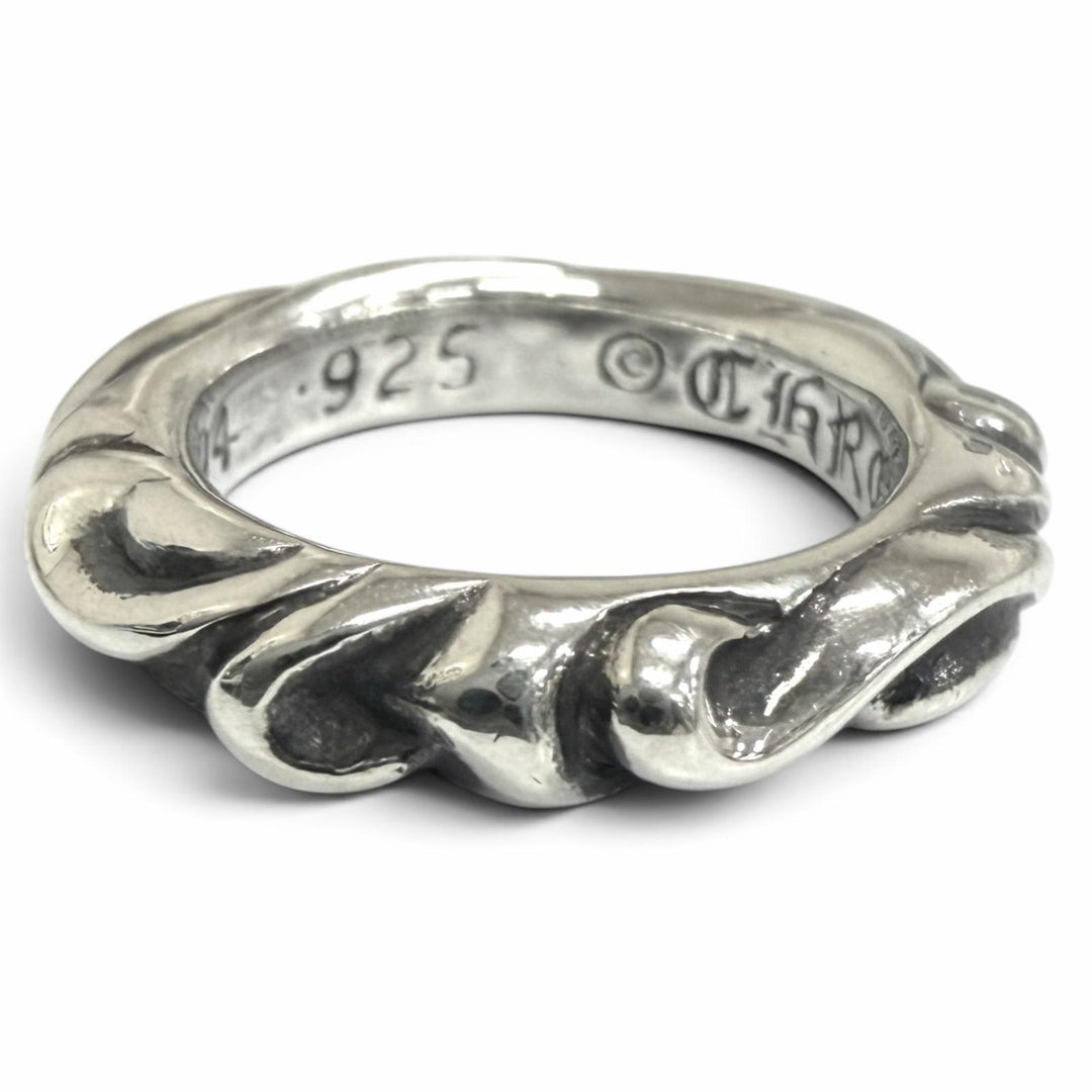 Excellent CHROME HEARTS Ring ring SCRL BAND Scroll Band