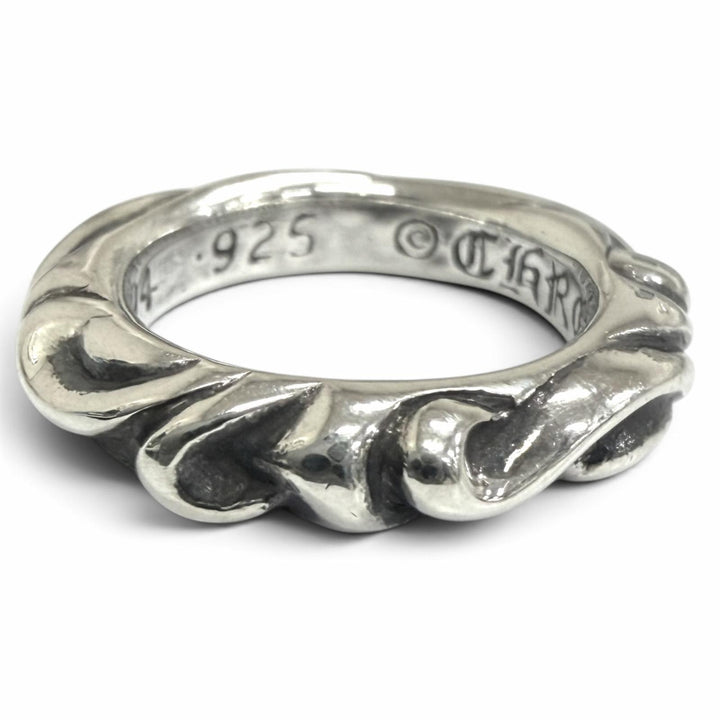 Excellent CHROME HEARTS Ring ring SCRL BAND Scroll Band