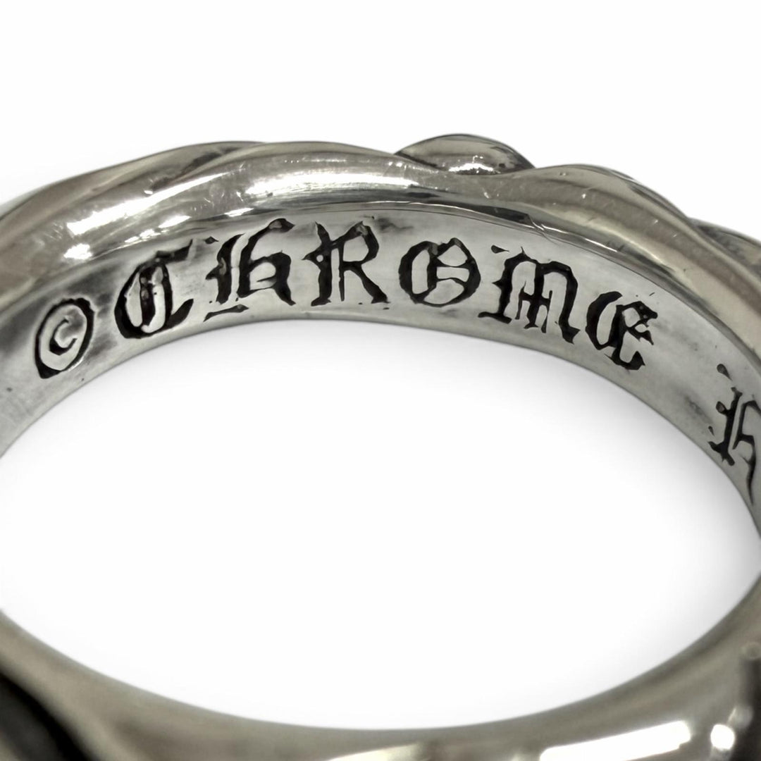 Excellent CHROME HEARTS Ring ring SCRL BAND Scroll Band