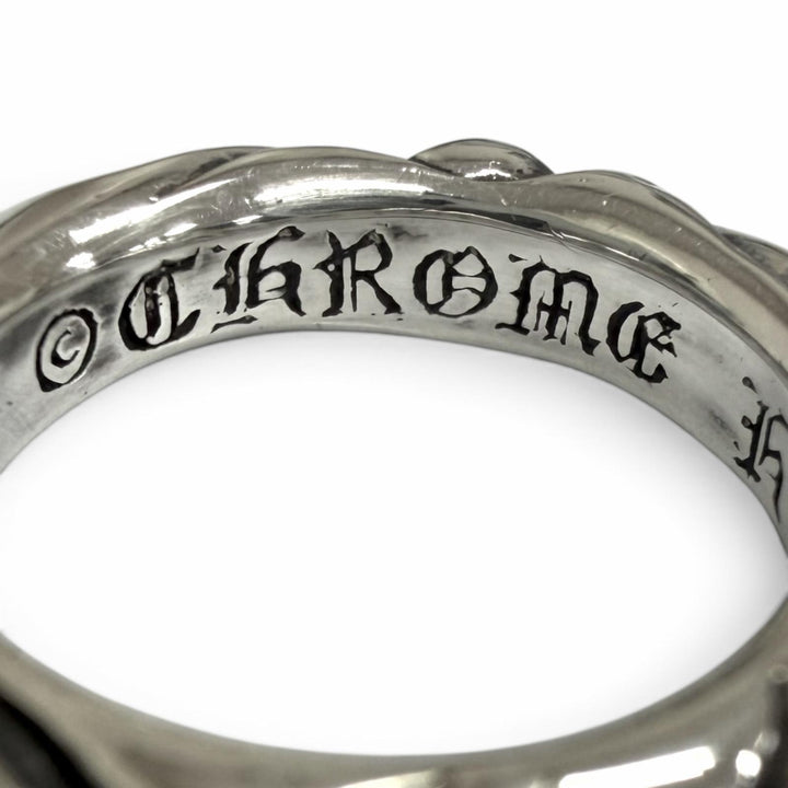 Excellent CHROME HEARTS Ring ring SCRL BAND Scroll Band