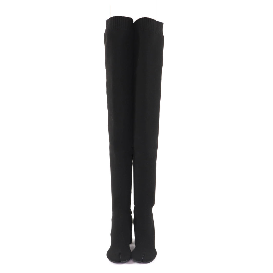 Pristine Maison Margiela 22 Knee high boots Tabi Tabi black Women 37.5 S58WW0082