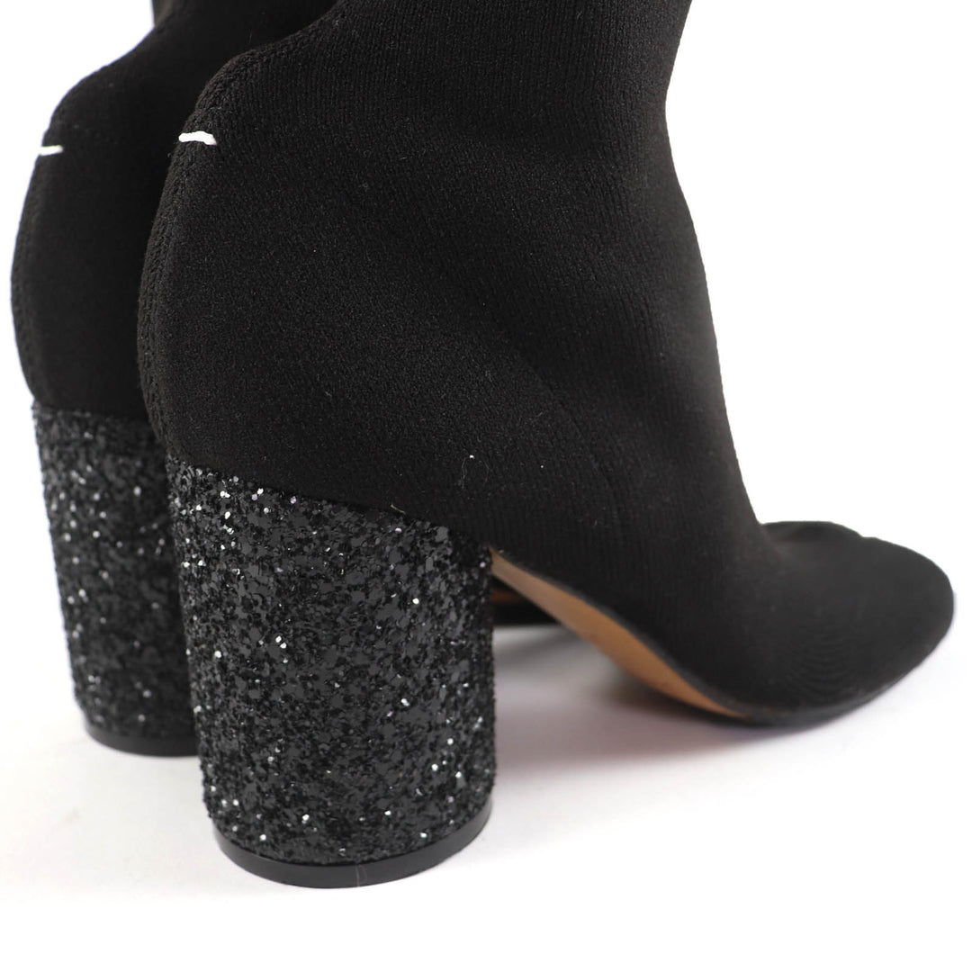 Pristine Maison Margiela 22 Knee high boots Tabi Tabi black Women 37.5 S58WW0082
