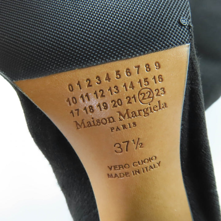 Pristine Maison Margiela 22 Knee high boots Tabi Tabi black Women 37.5 S58WW0082
