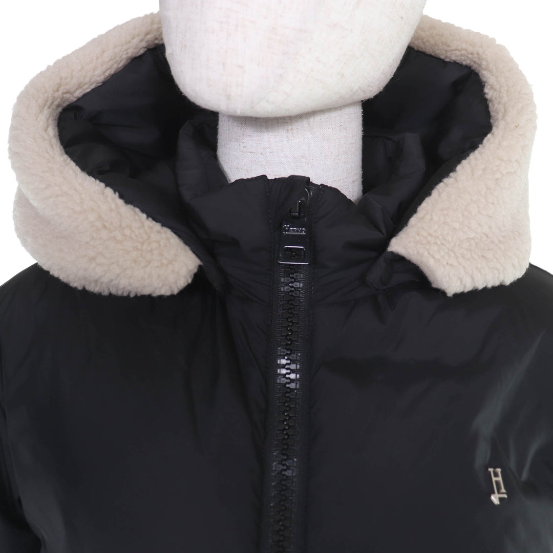 Excellent Herno down coat Kids (adults welcome) black Nylon Women PI000034X
