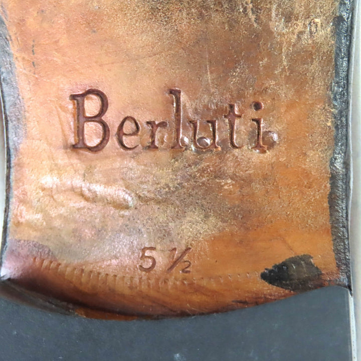 Discounted Very Good Berluti Leather shoes RAPIECE-REPRISE Scritto calligraphy Patine 5.5