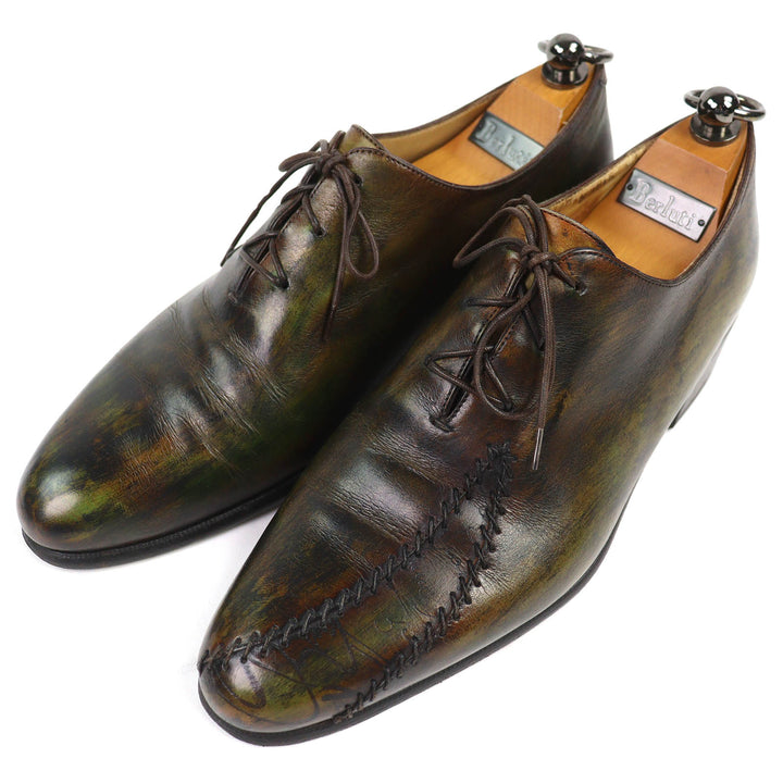 Discounted Very Good Berluti Leather shoes RAPIECE-REPRISE Scritto calligraphy Patine 5.5