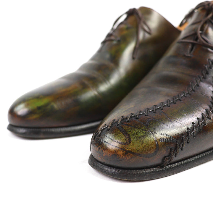 Discounted Very Good Berluti Leather shoes RAPIECE-REPRISE Scritto calligraphy Patine 5.5