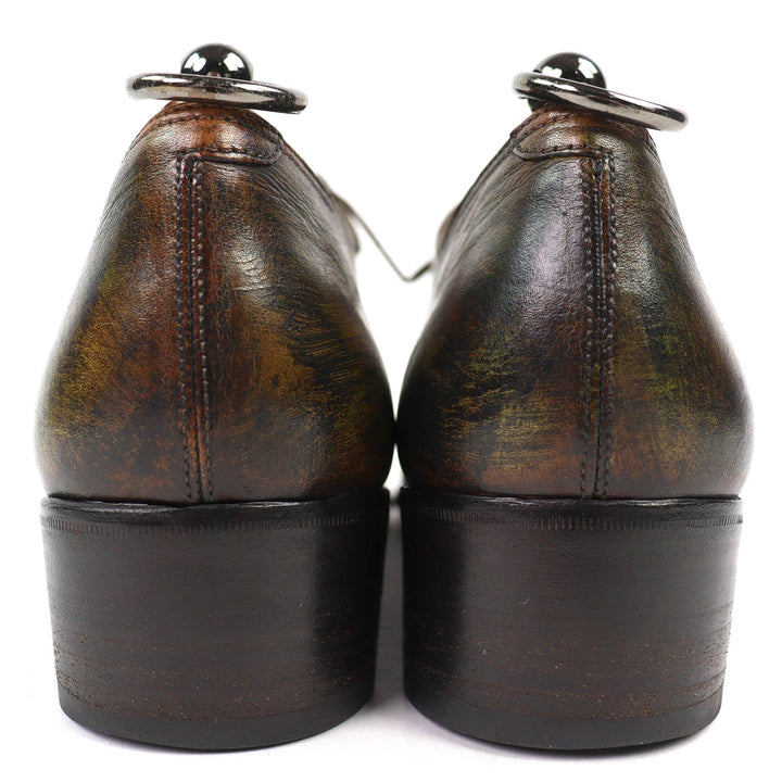 Discounted Very Good Berluti Leather shoes RAPIECE-REPRISE Scritto calligraphy Patine 5.5