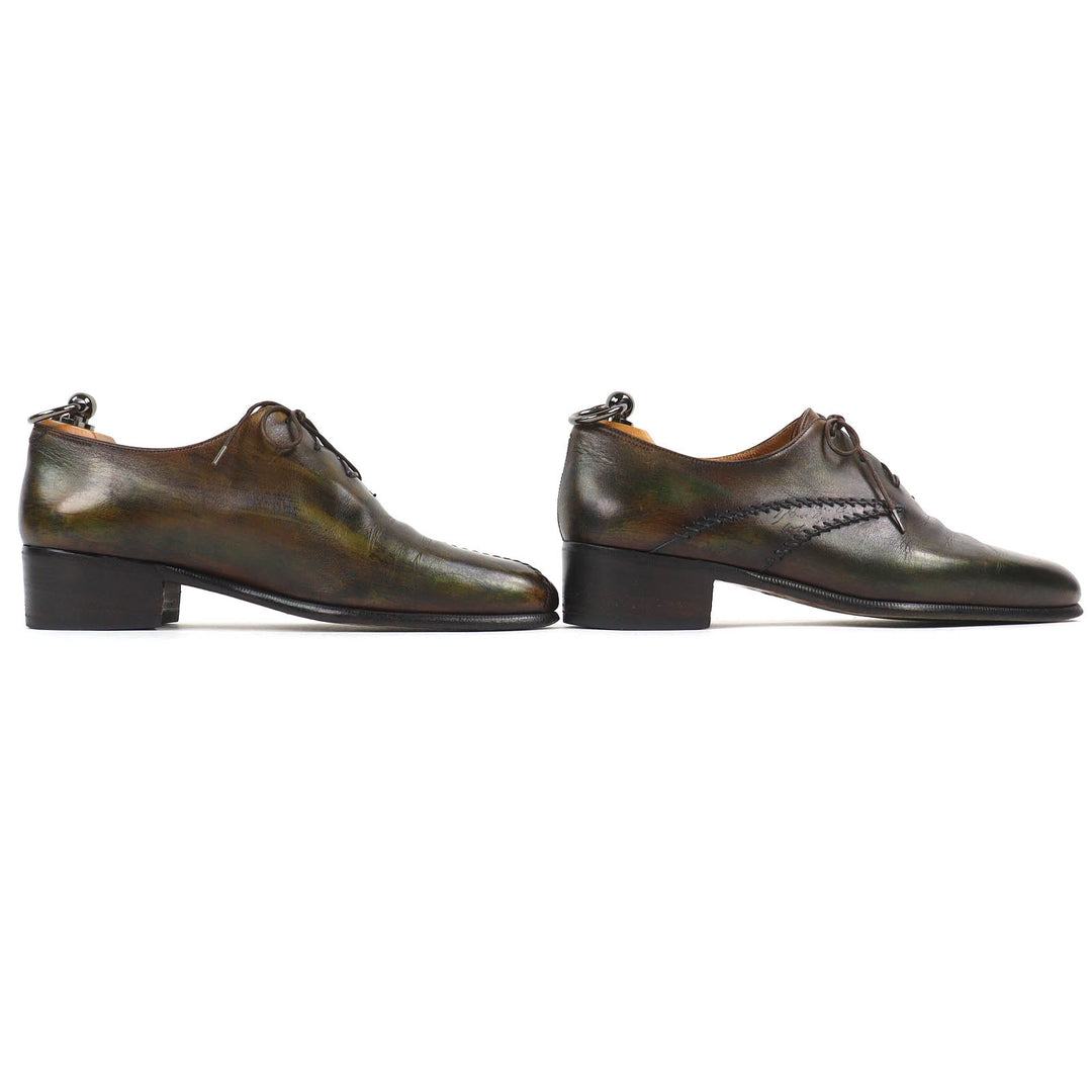 Discounted Very Good Berluti Leather shoes RAPIECE-REPRISE Scritto calligraphy Patine 5.5