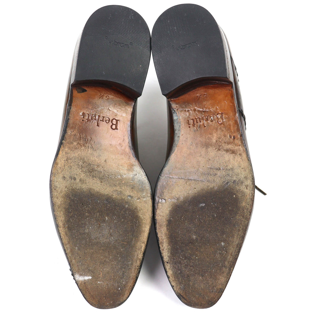 Discounted Very Good Berluti Leather shoes RAPIECE-REPRISE Scritto calligraphy Patine 5.5