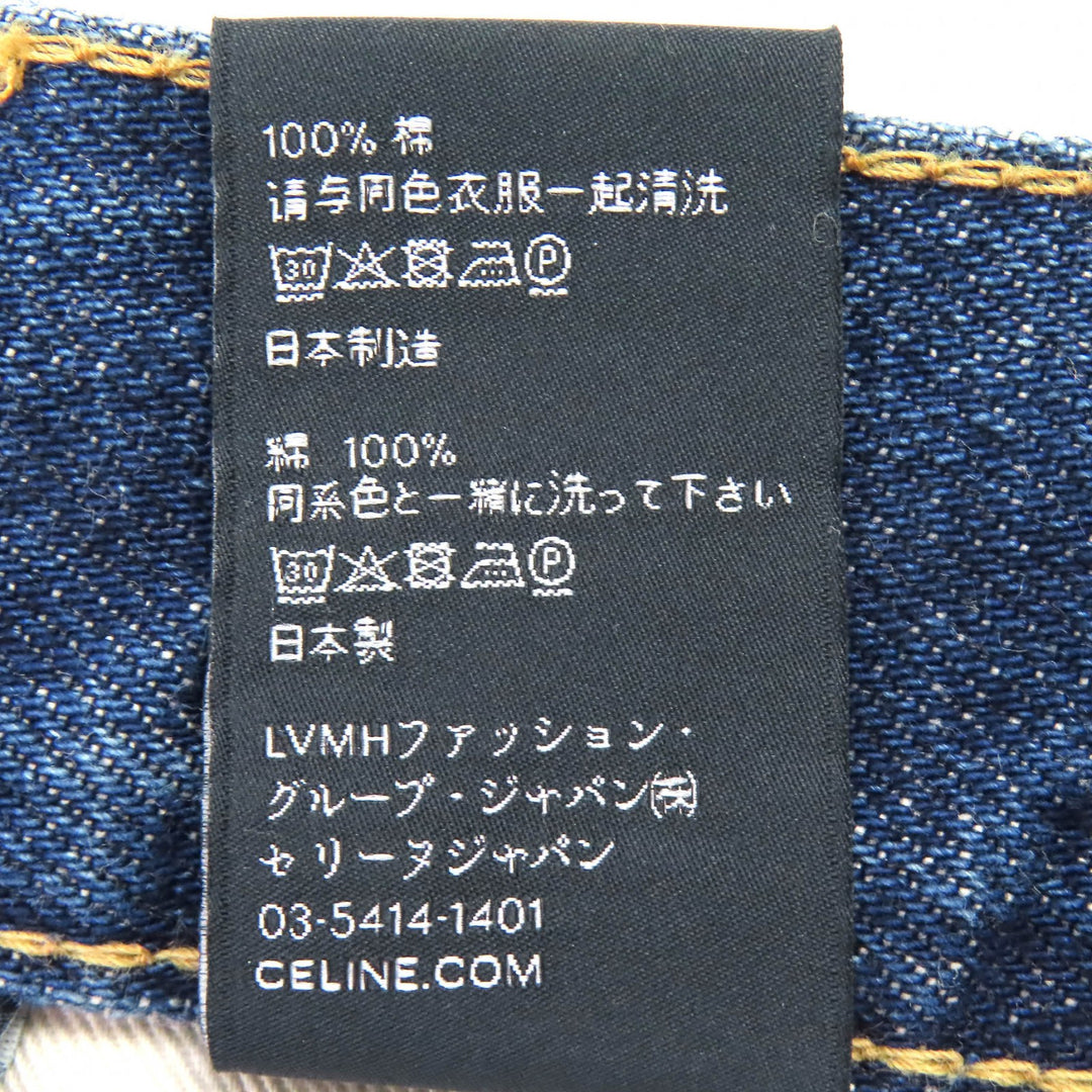 Discounted Great CELINE Denim pants Washed finish, button fly. Indigo 31 1AB7 930F 07DU