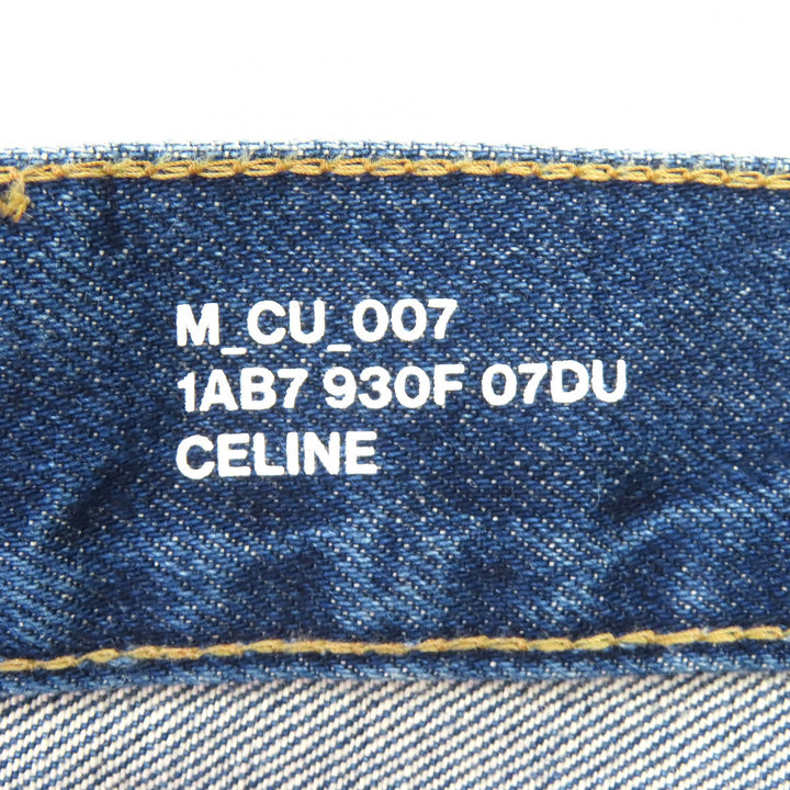 Discounted Great CELINE Denim pants Washed finish, button fly. Indigo 31 1AB7 930F 07DU