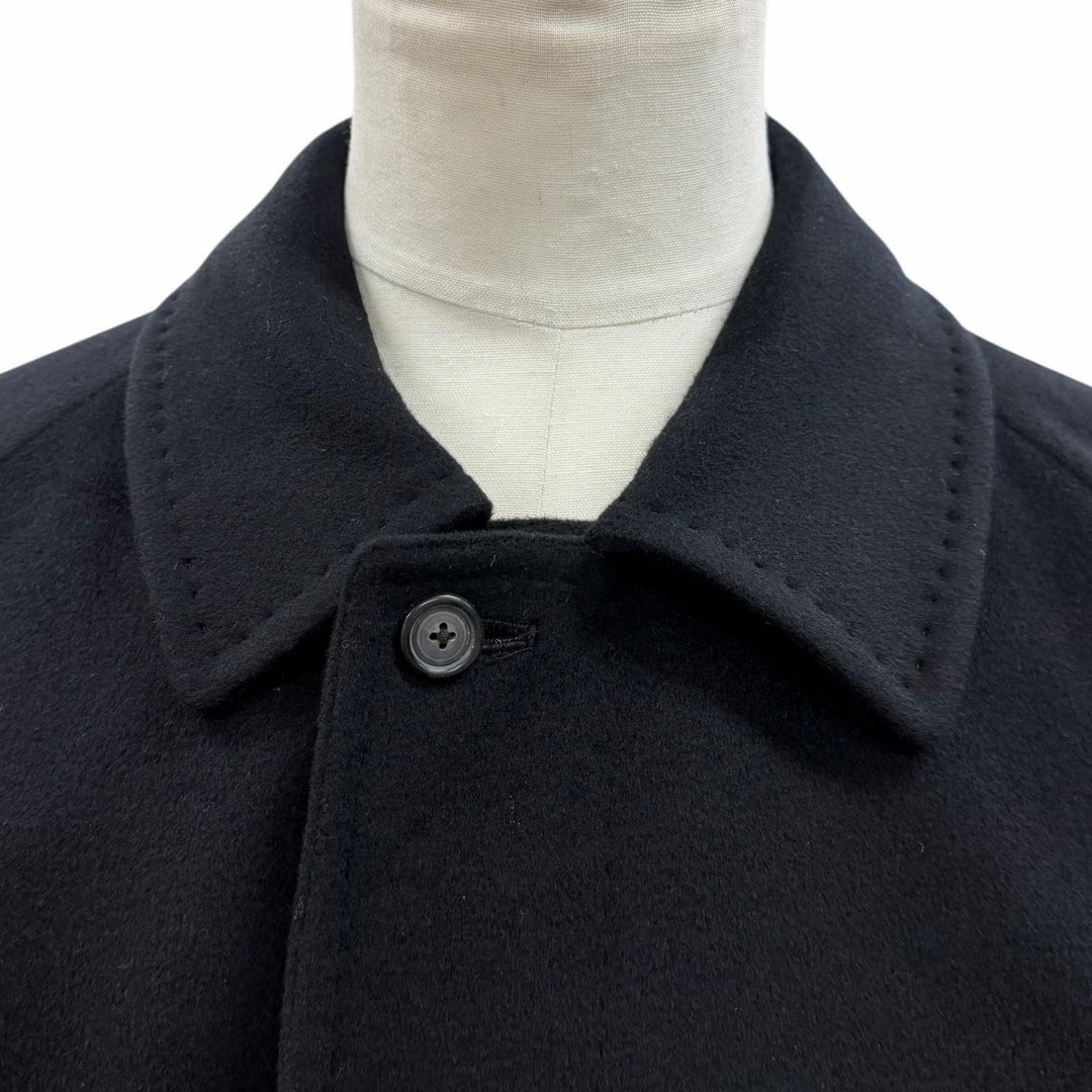 Excellent BURBERRY LONDON coat Figurine tailoring black cashmere mens