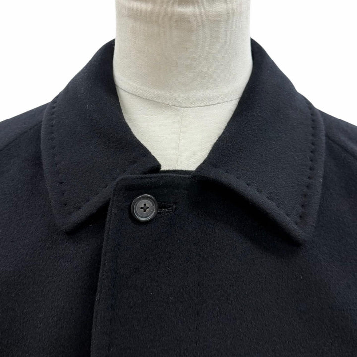Excellent BURBERRY LONDON coat Figurine tailoring black cashmere mens