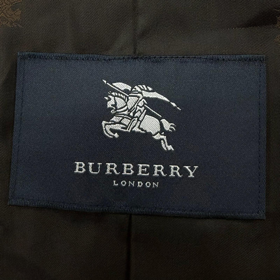 Excellent BURBERRY LONDON coat Figurine tailoring black cashmere mens