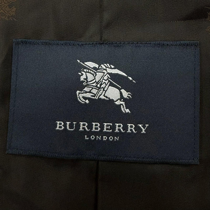 Excellent BURBERRY LONDON coat Figurine tailoring black cashmere mens