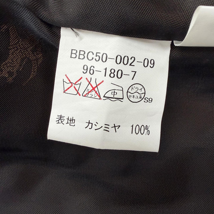 Excellent BURBERRY LONDON coat Figurine tailoring black cashmere mens