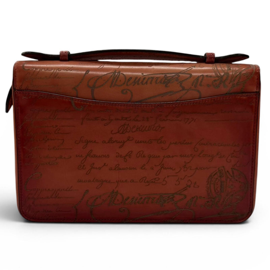 Great BERLUTI Purse Itauba Wide Gradient Maxi Long Zip Wallet scritto leather