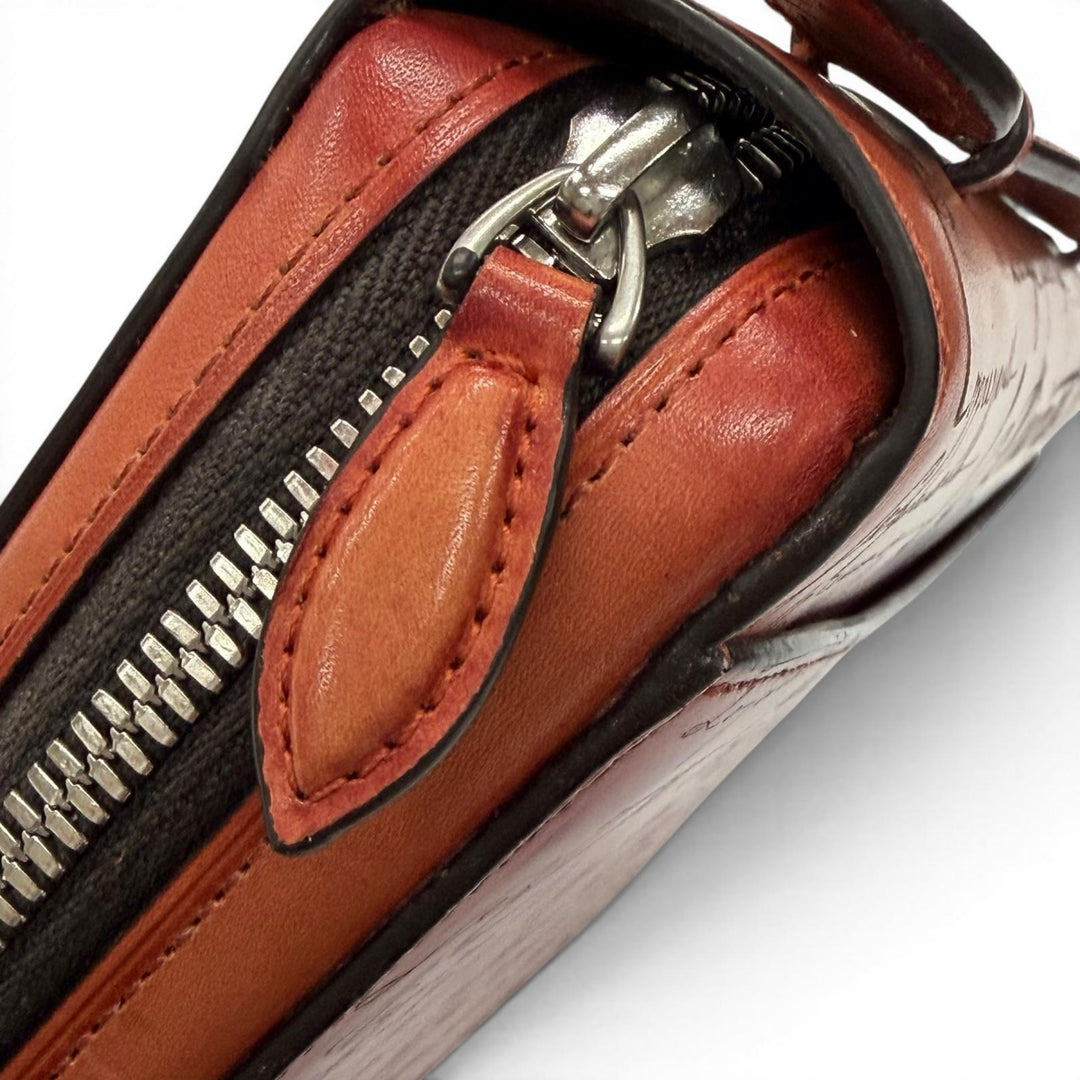 Great BERLUTI Purse Itauba Wide Gradient Maxi Long Zip Wallet scritto leather